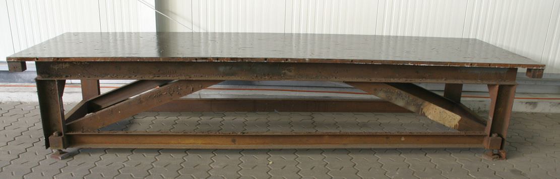 Aufspannplatte von Stahl - Abmessungen 4000/1210/H830 mm – Bild 2
