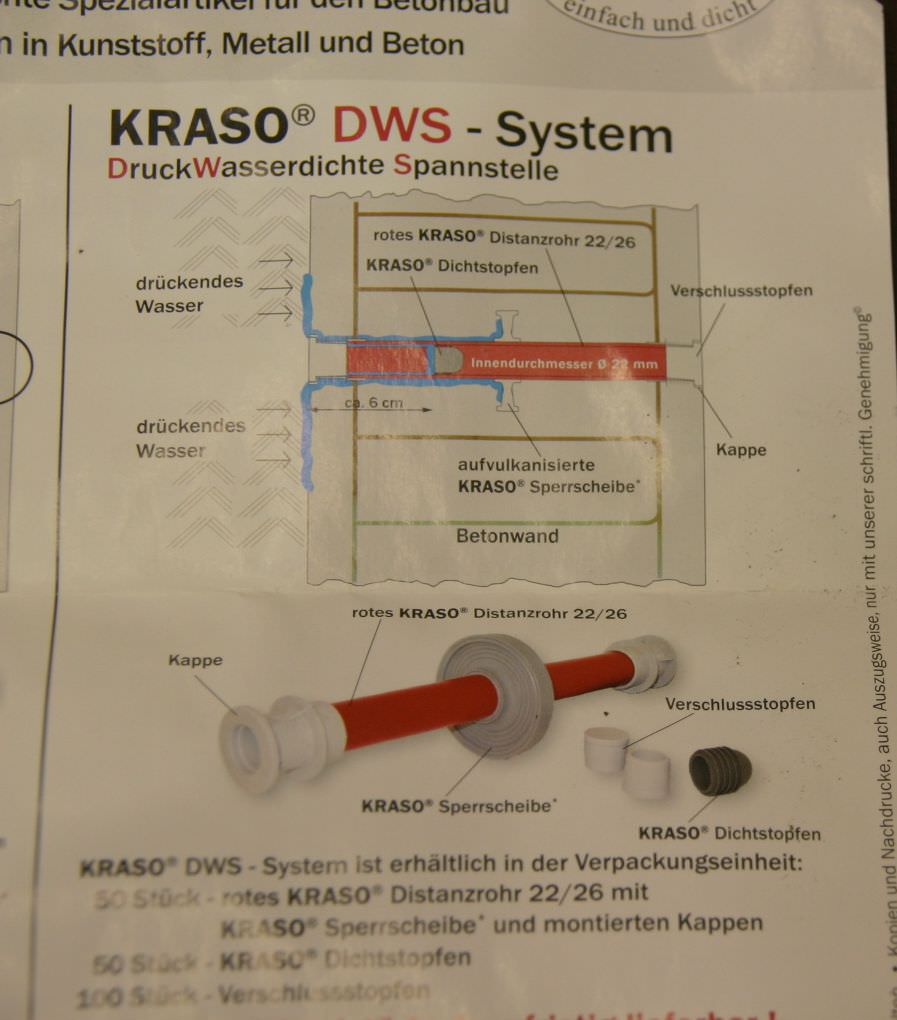 DruckWasserdichte Spannstelle von KRASO - DWS-SYSTEM – Bild 5