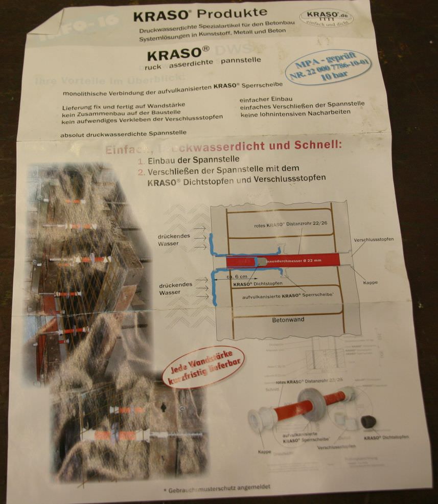 DruckWasserdichte Spannstelle von KRASO - DWS-SYSTEM – Bild 6