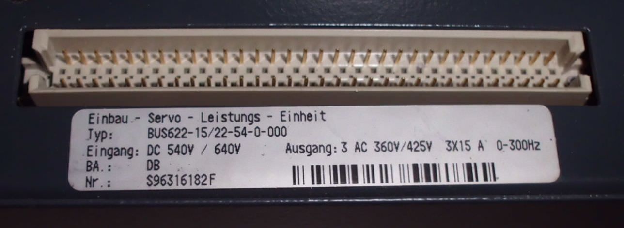 Servo-Leistungs-Einheit von Baumüller - BUS622-15/22-54-0-000 – Bild 4