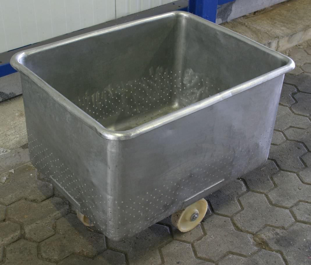 Mengmulde von Edelstahl - Typ 220 Liter