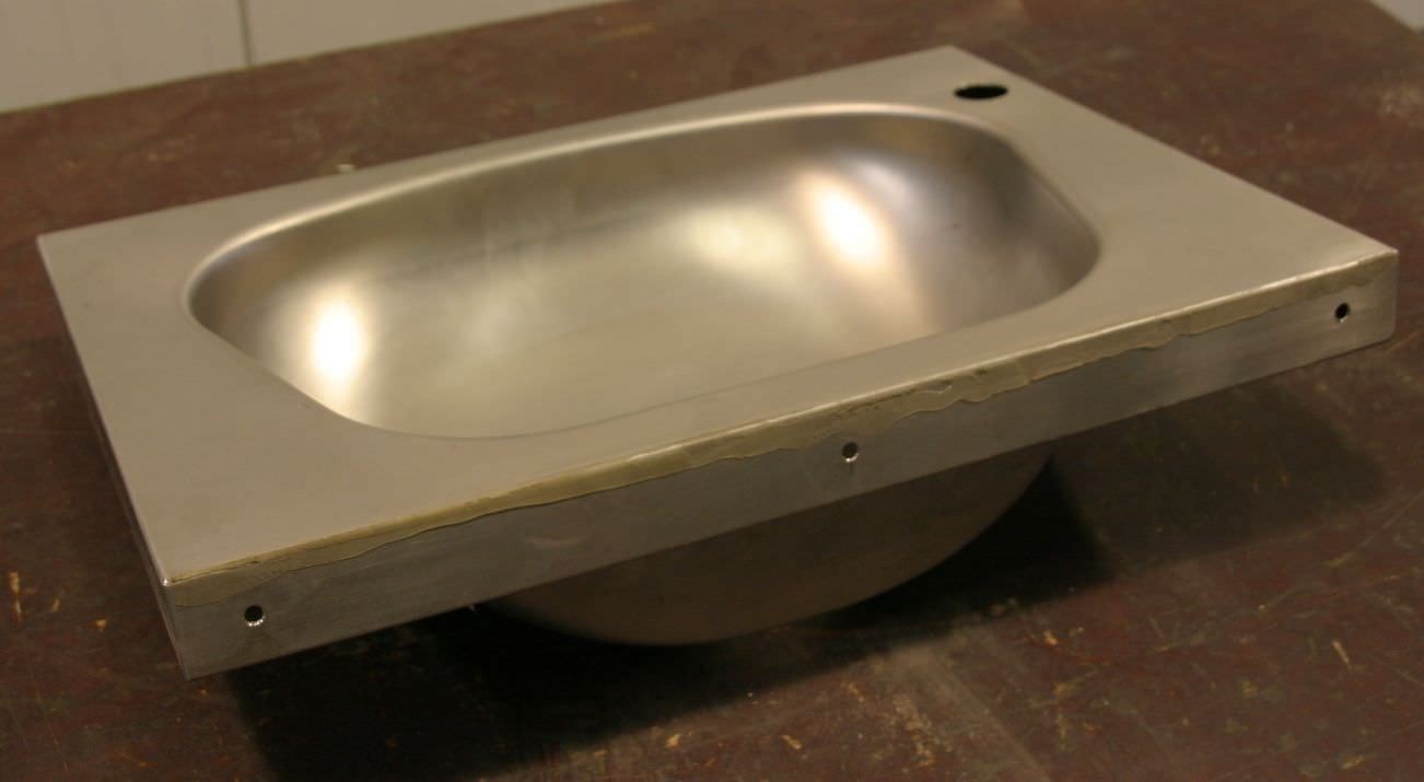 Handwaschbecken von Edelstahl - Typ 390/285/H120 mm – Bild 2