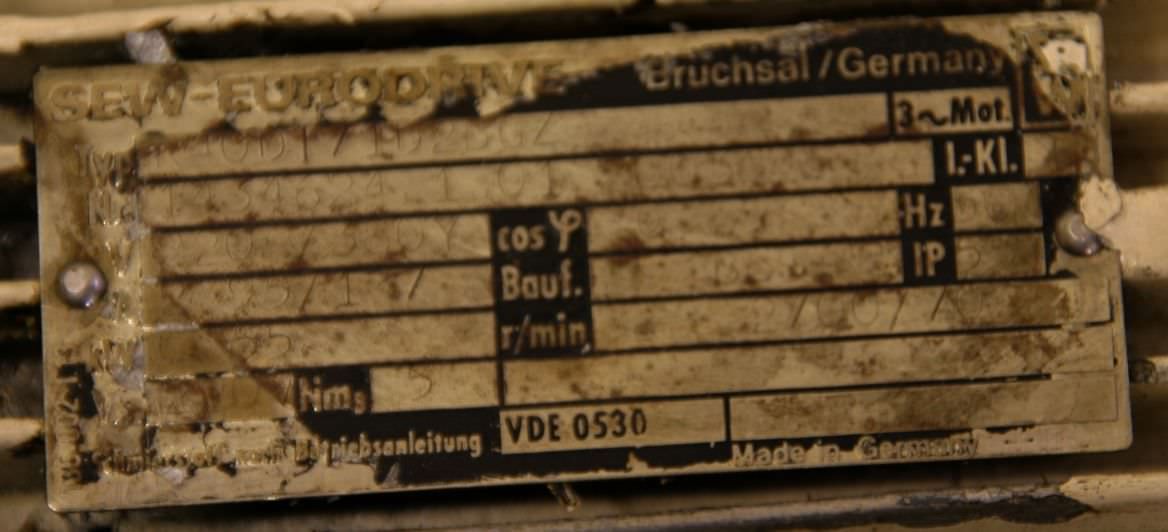 Getriebemotor 0,55 kW 70 U/min von SEW Eurodrive - R40DT17102BGZ – Bild 6