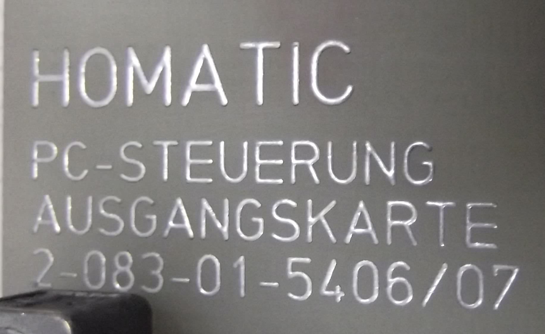 Steuerkarte von Homag - 2-083-01-5406/07 – Bild 6