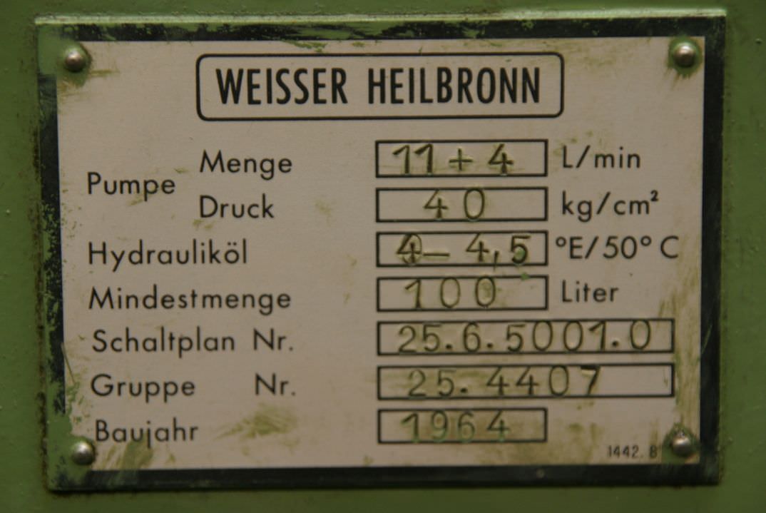 Hydraulikaggregat von Weisser - 11+4l/min 40 bar – Bild 8