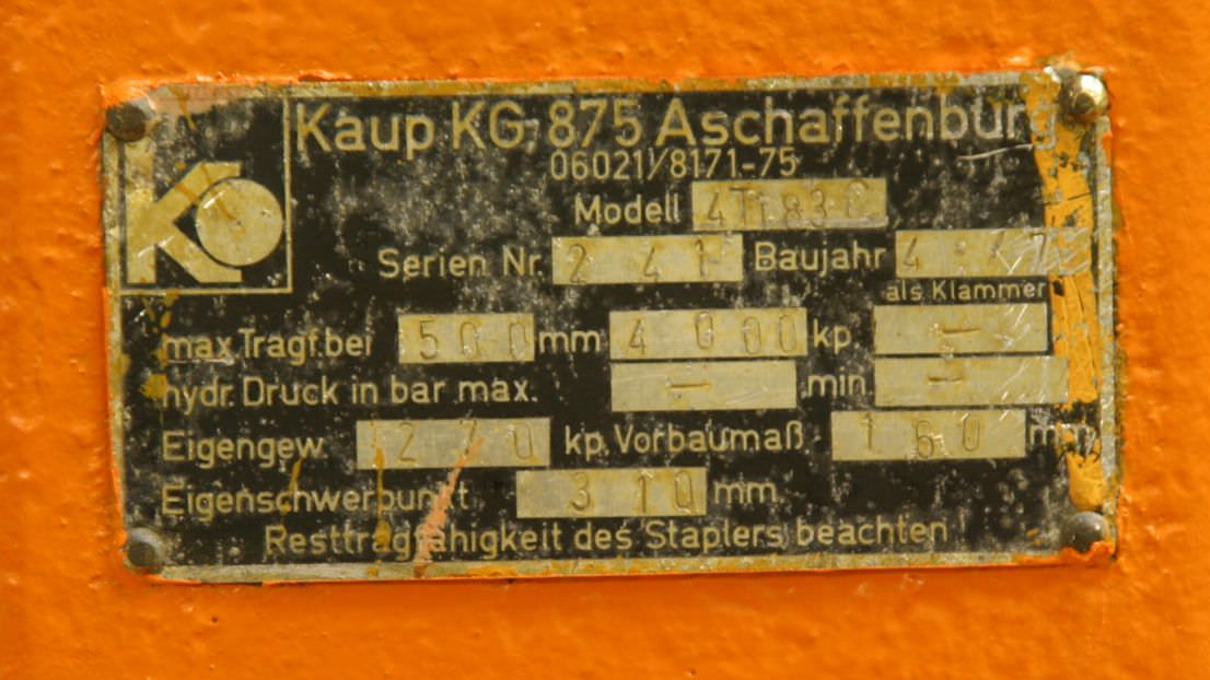 Gabelstapler Haken L-förmig von Kaup - 4T183C – Bild 6