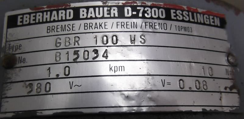 Getriebemotor 1,1 kW 250 U/min von Bauer - DK940A/216 – Bild 4