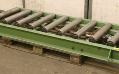 Rollenbahn 2,0 m mit Hubeinrichtung von unbekannt - Rollenbreite 585 mm