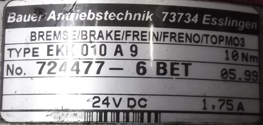 Getriebemotor 0,2/0,4 kW 32/65 U/min von BAUER - G12-20/DPK884-200 – Bild 9
