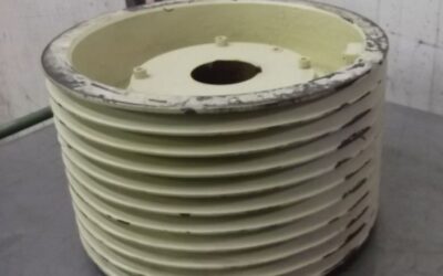 Keilriemenscheibe 10 rillig von Guss - SPC 460-10 (22 mm)