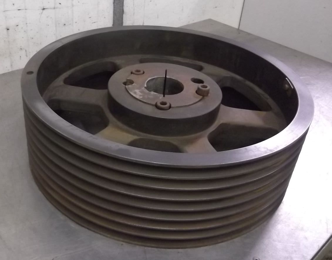 Keilriemenscheibe 8 rillig von Guss - SPB 507-8 (17 mm) – Bild 2