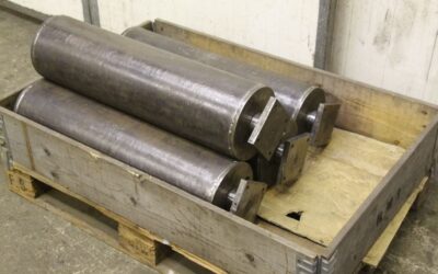 Umlenkrolle Förderband von Stahl - Ø 218 x 790 mm