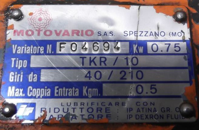 regelbarer Getriebemotor 0,75 kW 40-210 U/min von Ansaldo - A1C0812CA224 – Bild 4