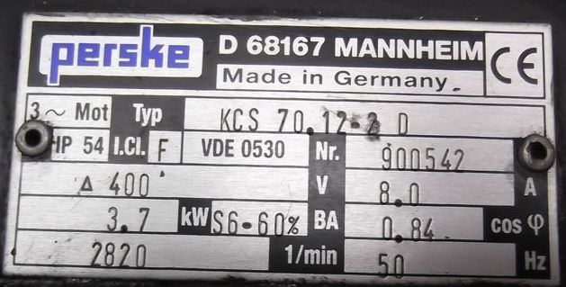 Fräsmotor für Kantenbearbeitungsmaschinen von Perske - KCS 70.12-2 D – Bild 4