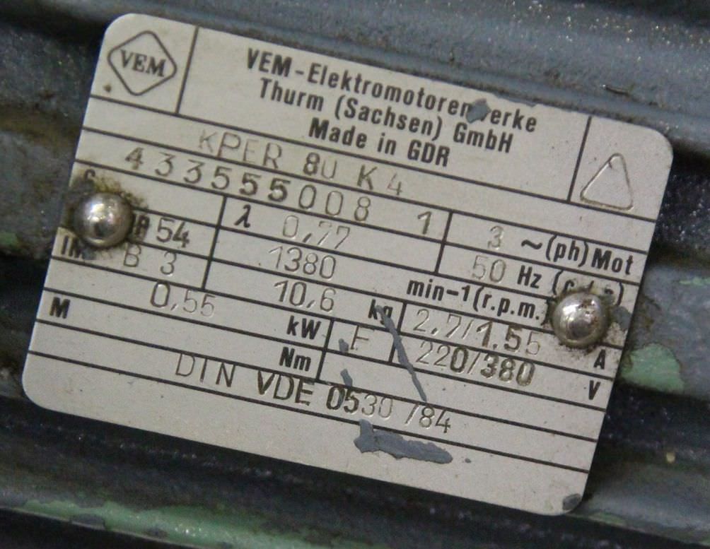 Getriebemotor 0,55 kW 21 U/min von Pujol - LBC-87 – Bild 6