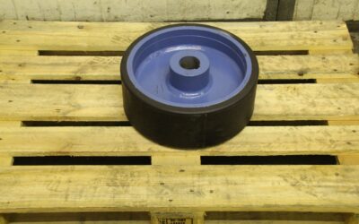 Schwerlastrolle von Vogel - Rad-Durchmesser 400 x 145 mm