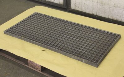 Gitterrosten von Stahl - 990 x 490 x 30 mm