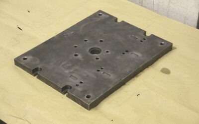 Aufspannplatte mit Bohrungen von Stahl - 400/500/H30 mm