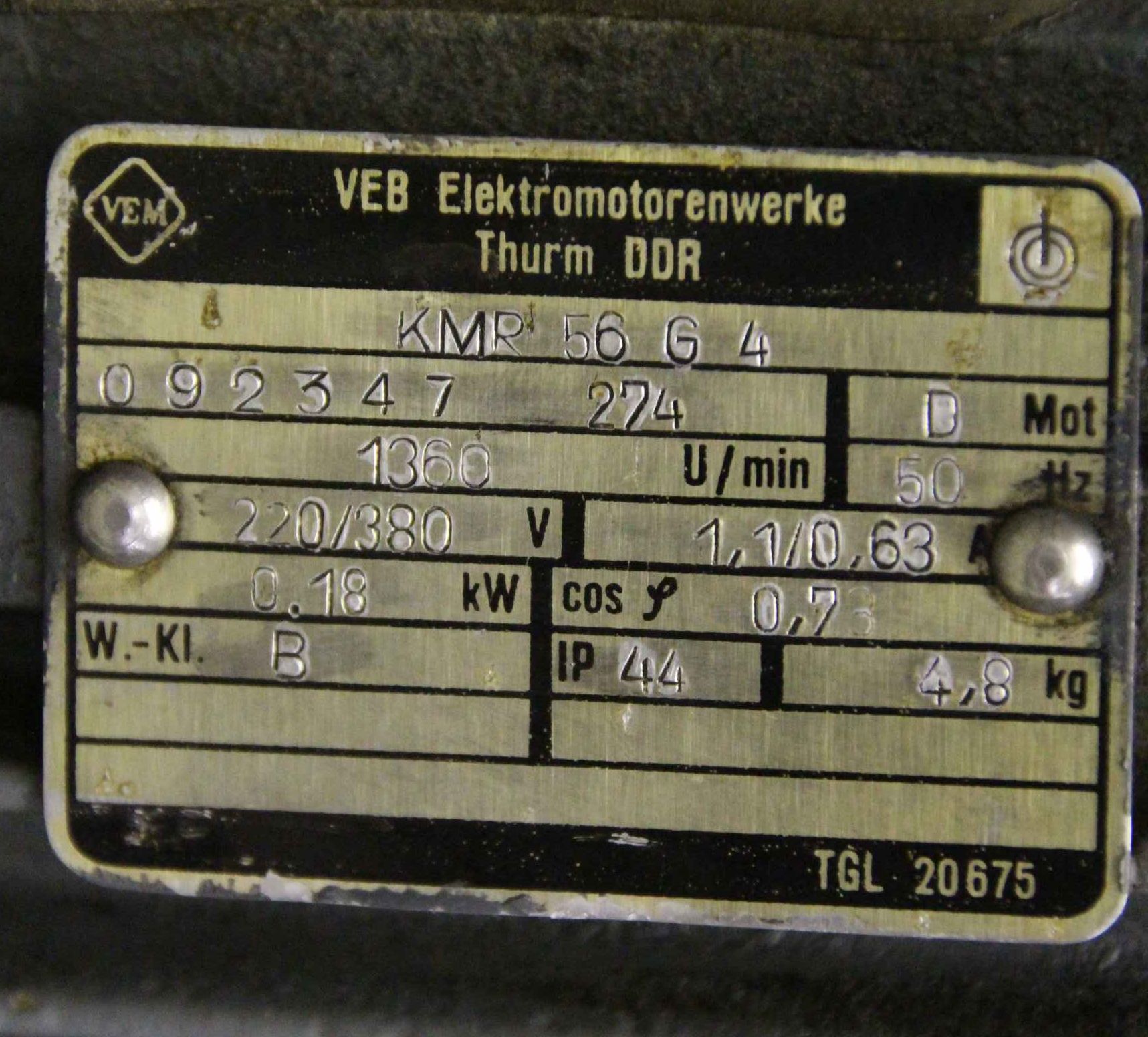 Hydraulikaggregat von VEB WERKÖ - 0,18 kW – Bild 5