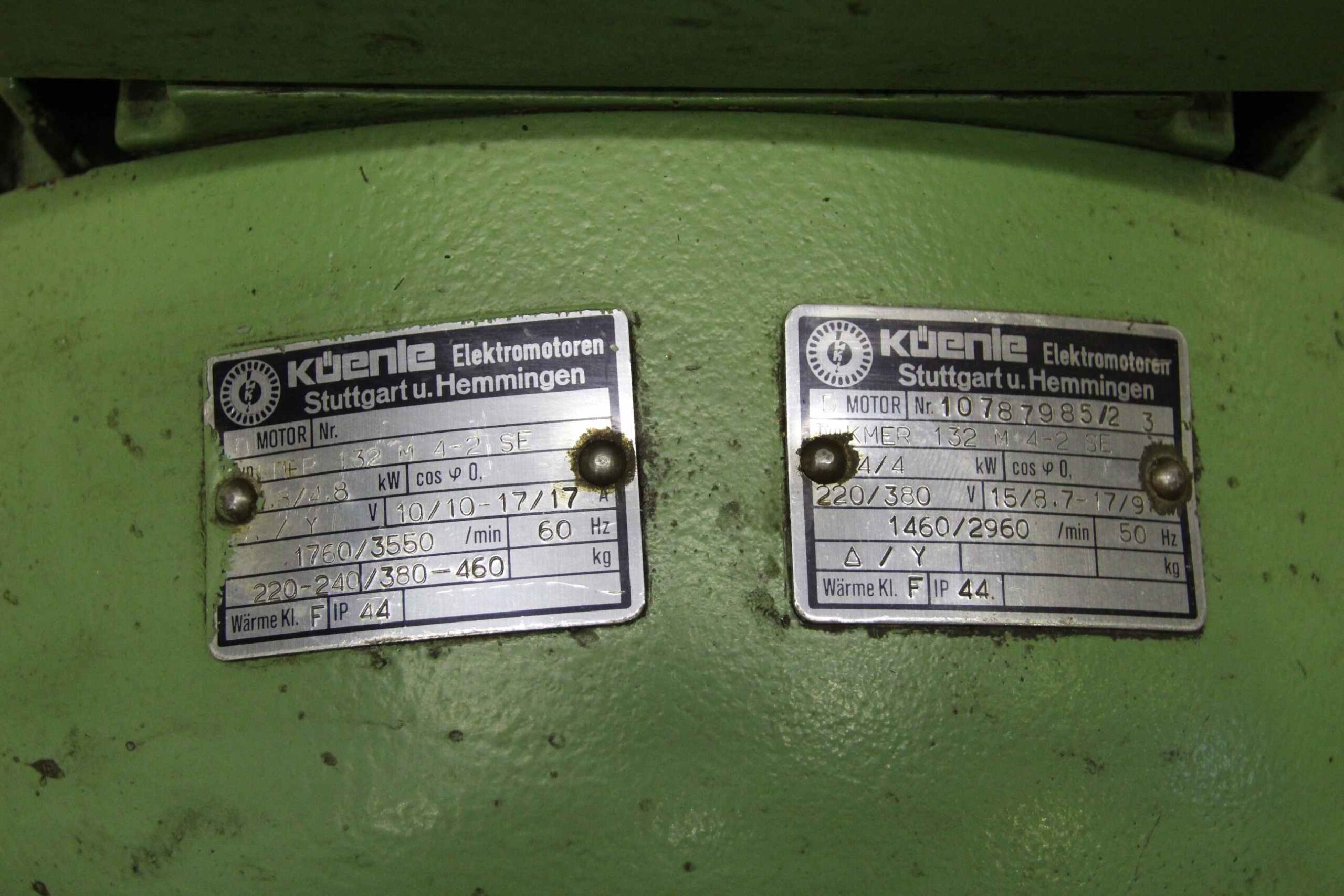 Elektromotor 4/4 kW 1460/2960 U/min von Küenle - KMER 132 M 4-2 SE – Bild 6