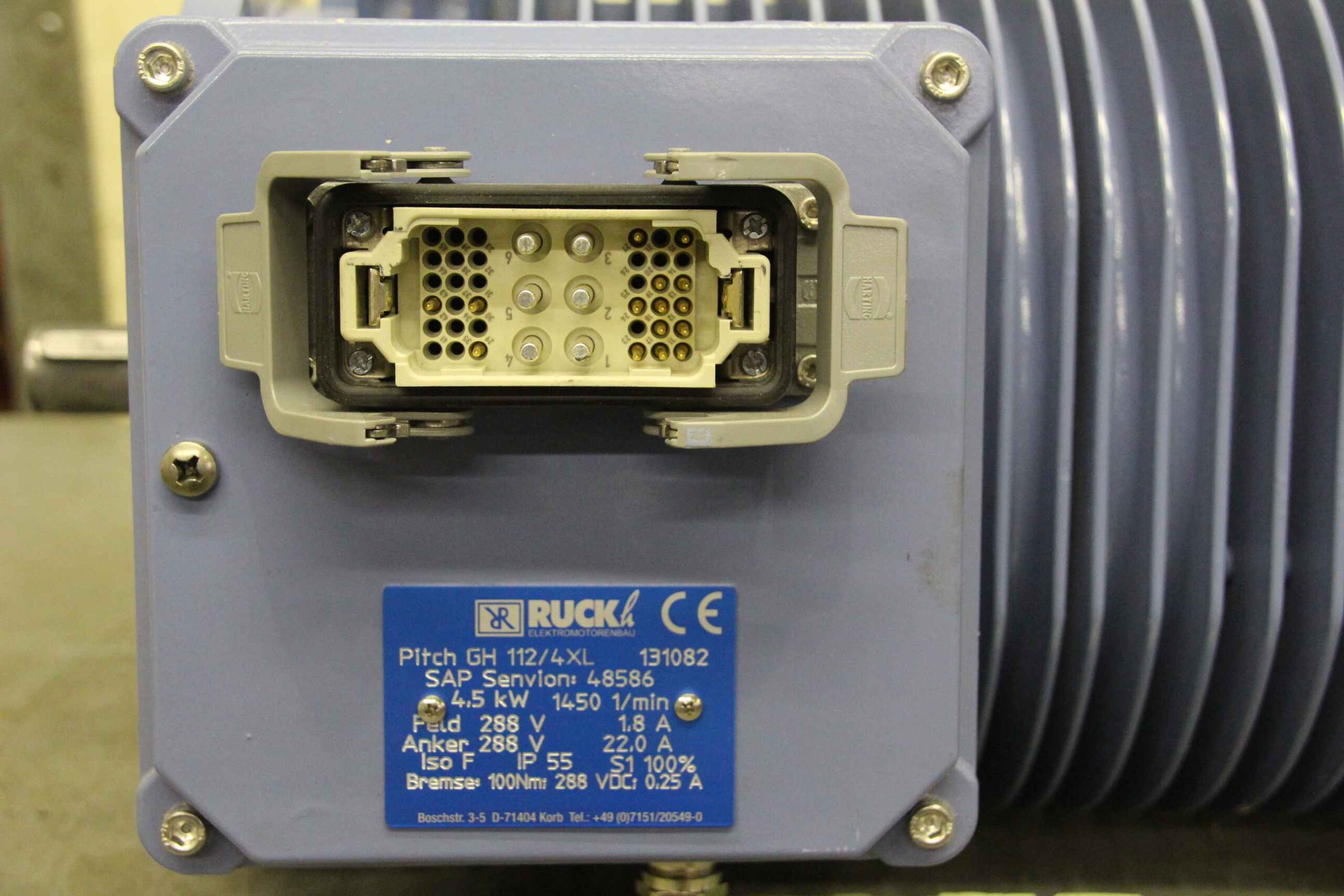 Servomotor 4,5 kW 1450 U/min von Ruckh - Pitch GH 112/4XL – Bild 14