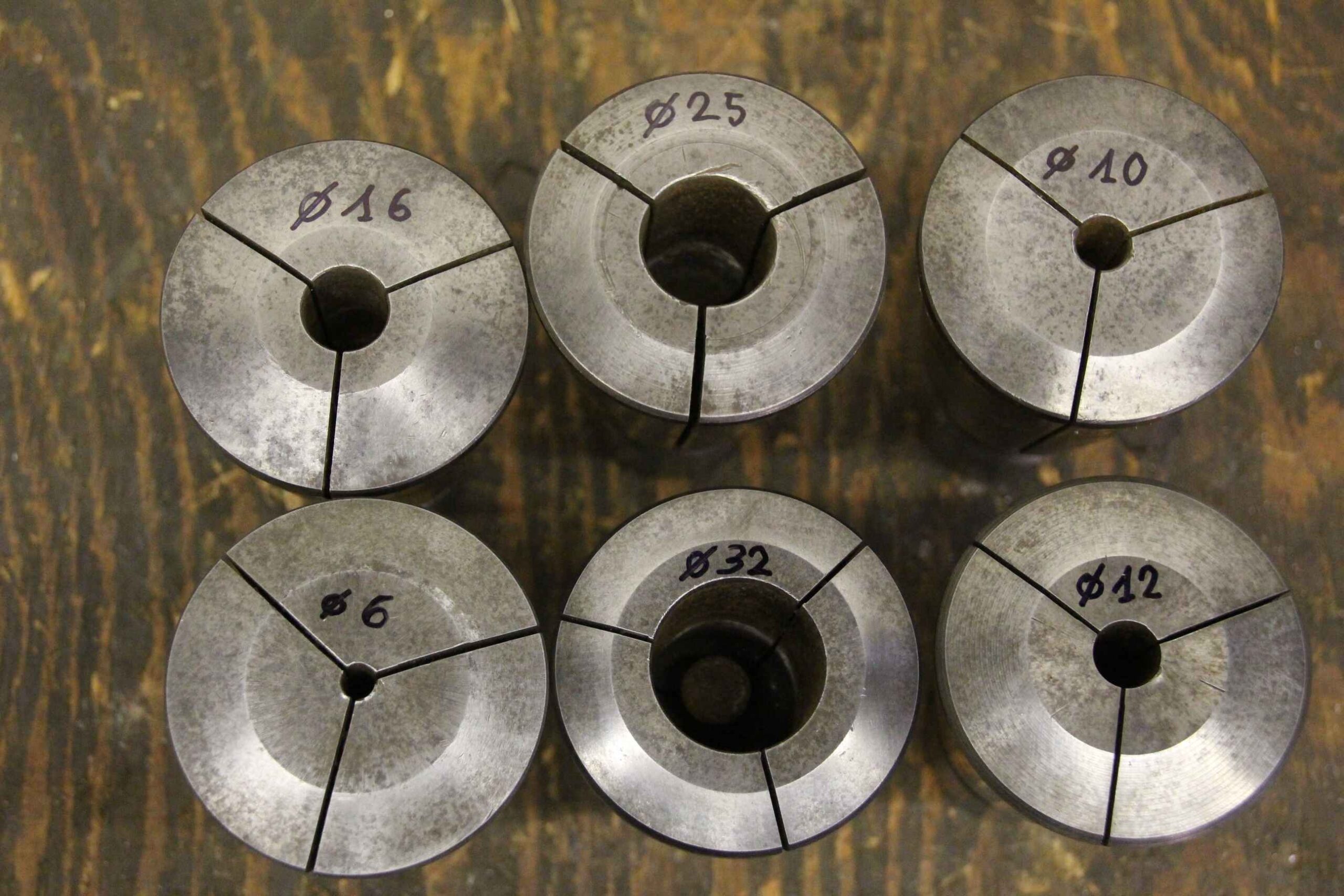 Spannzangenhülsen 6 Stück von unbekannt - SK50 verschiedene Grössen – Bild 4