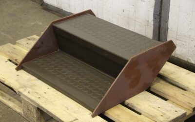 Maschinentreppe von Stahl - 590/620/H220 mm