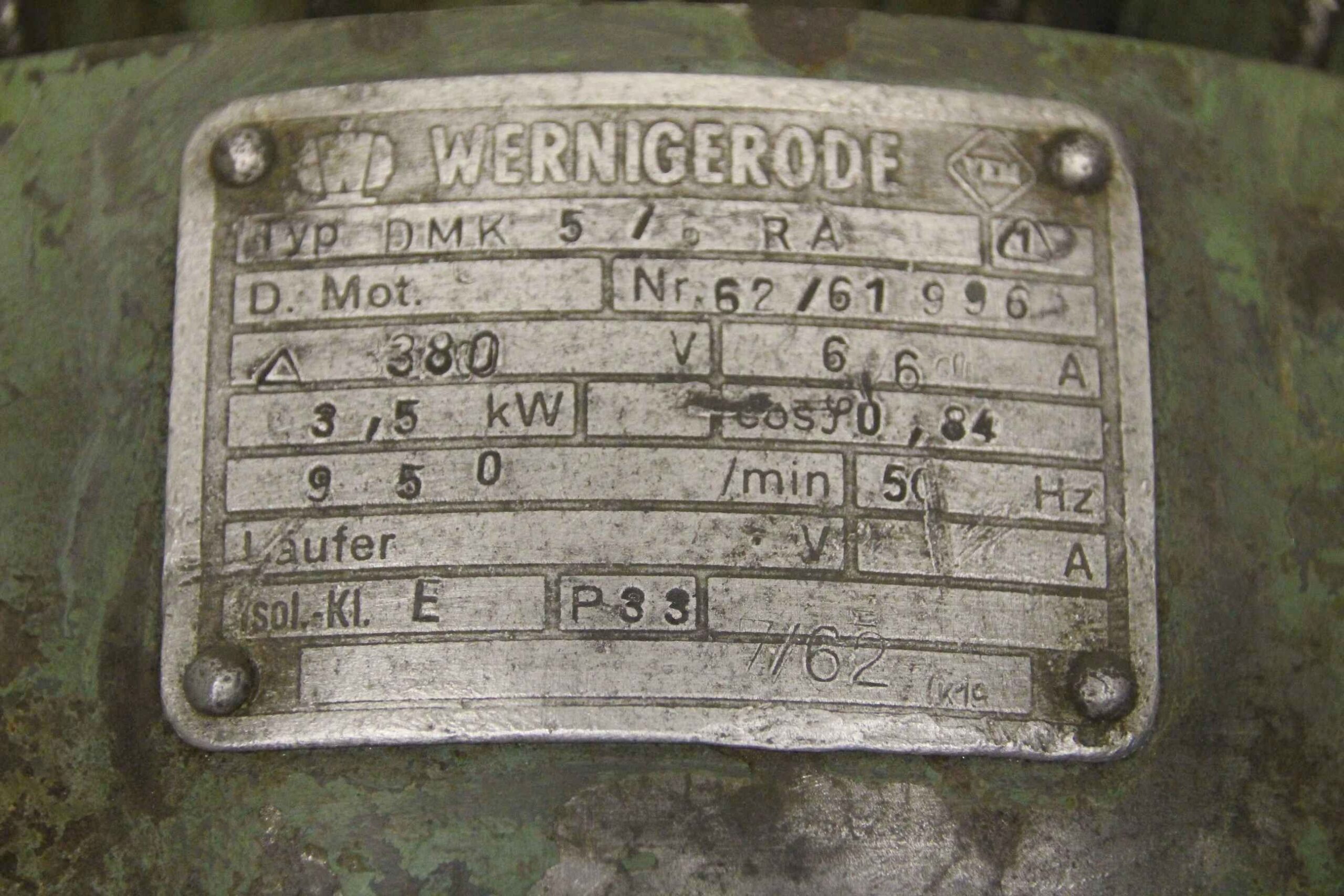 Elektromotor 3,5 kW 950 U/min von VEM - DMK 5/6 RA – Bild 4