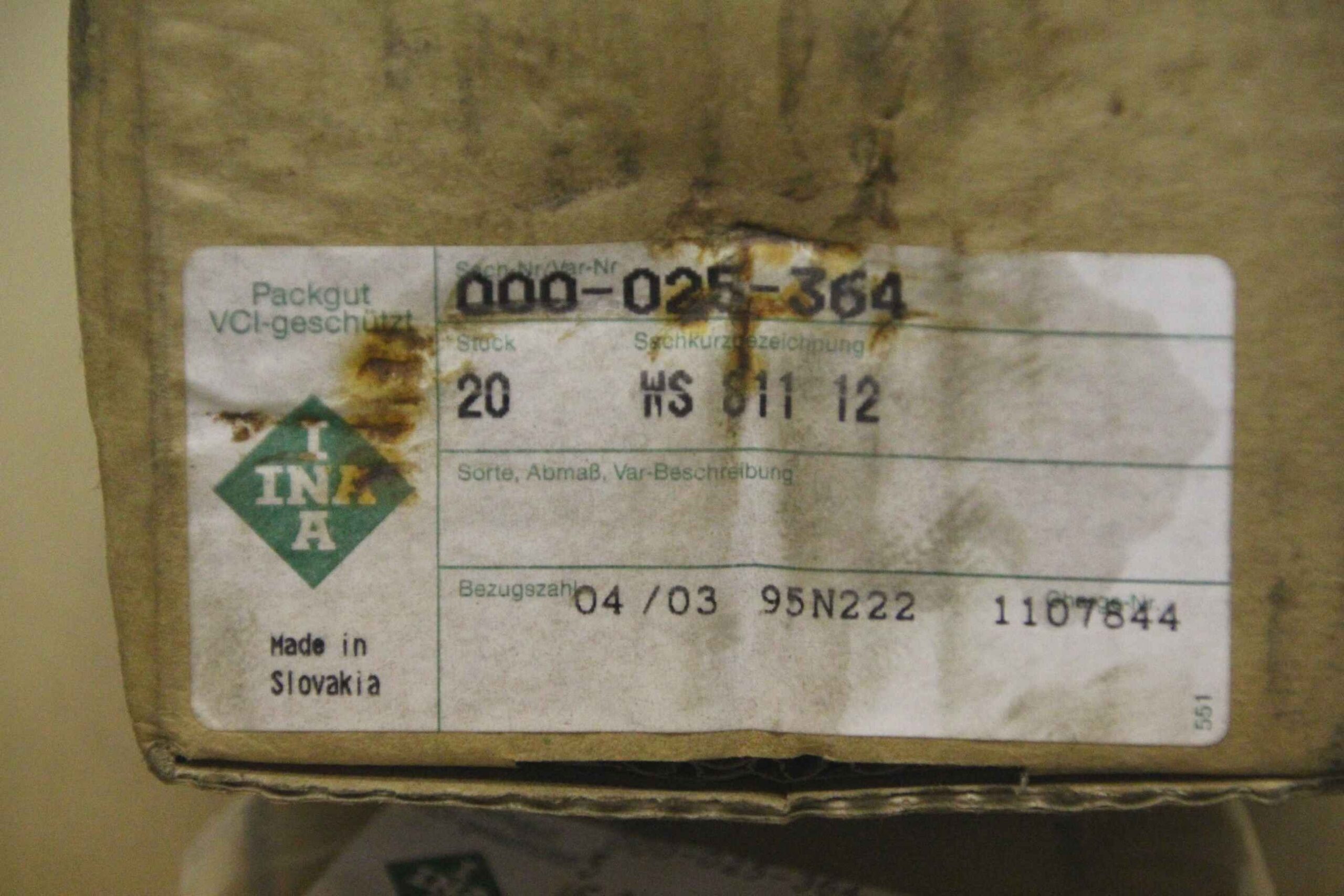 Lagerscheibe 20 Stück von INA - WS 81112 – Bild 6