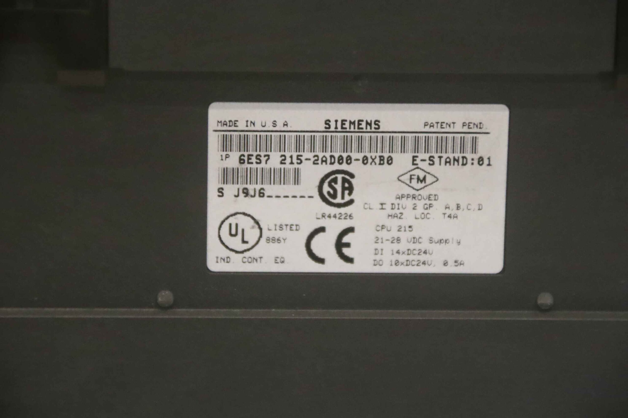 Kompaktgerät von Siemens - 6ES7 215-2AD00-OXBO – Bild 4