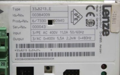 Alternative view of Frequenzumrichter 2,2 kW mit Interbus S von Lenze - 33-8213-E