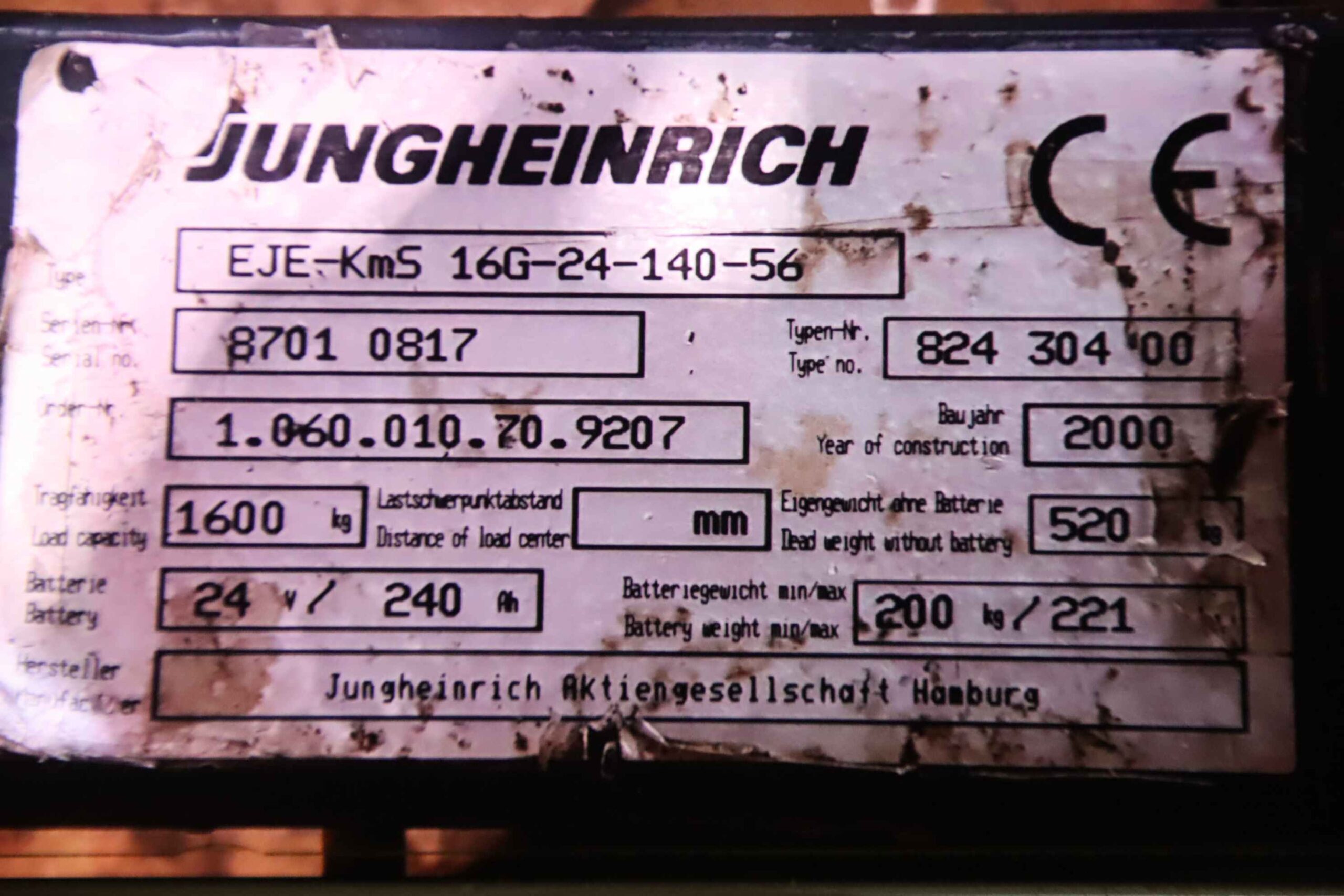 Stützrolle von Jungheinrich - EJE-KmS 16G-24-140-56 – Bild 7