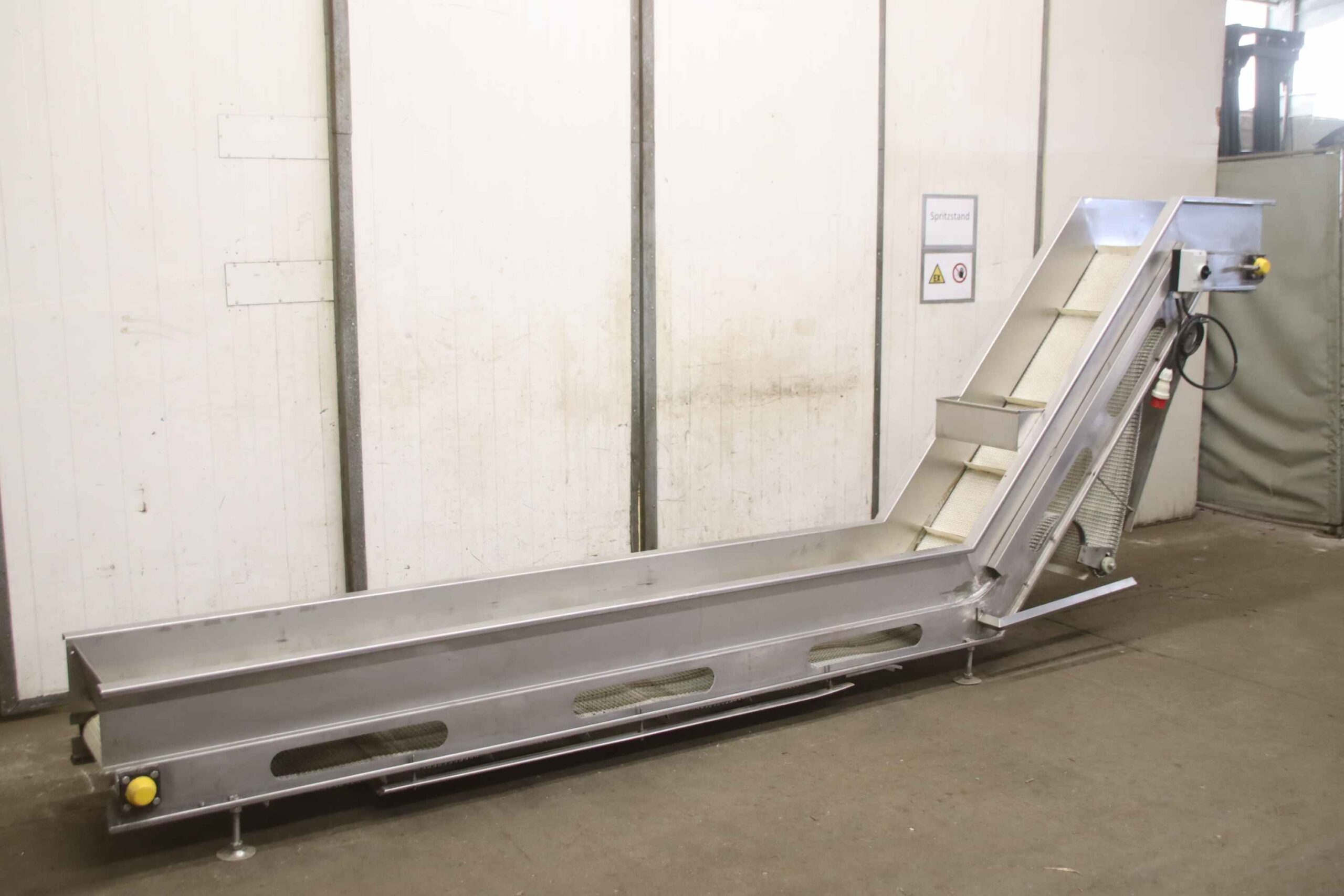 Steigförderband 12 m/min von Edelstahl - 5040 x 455 mm – Bild 2