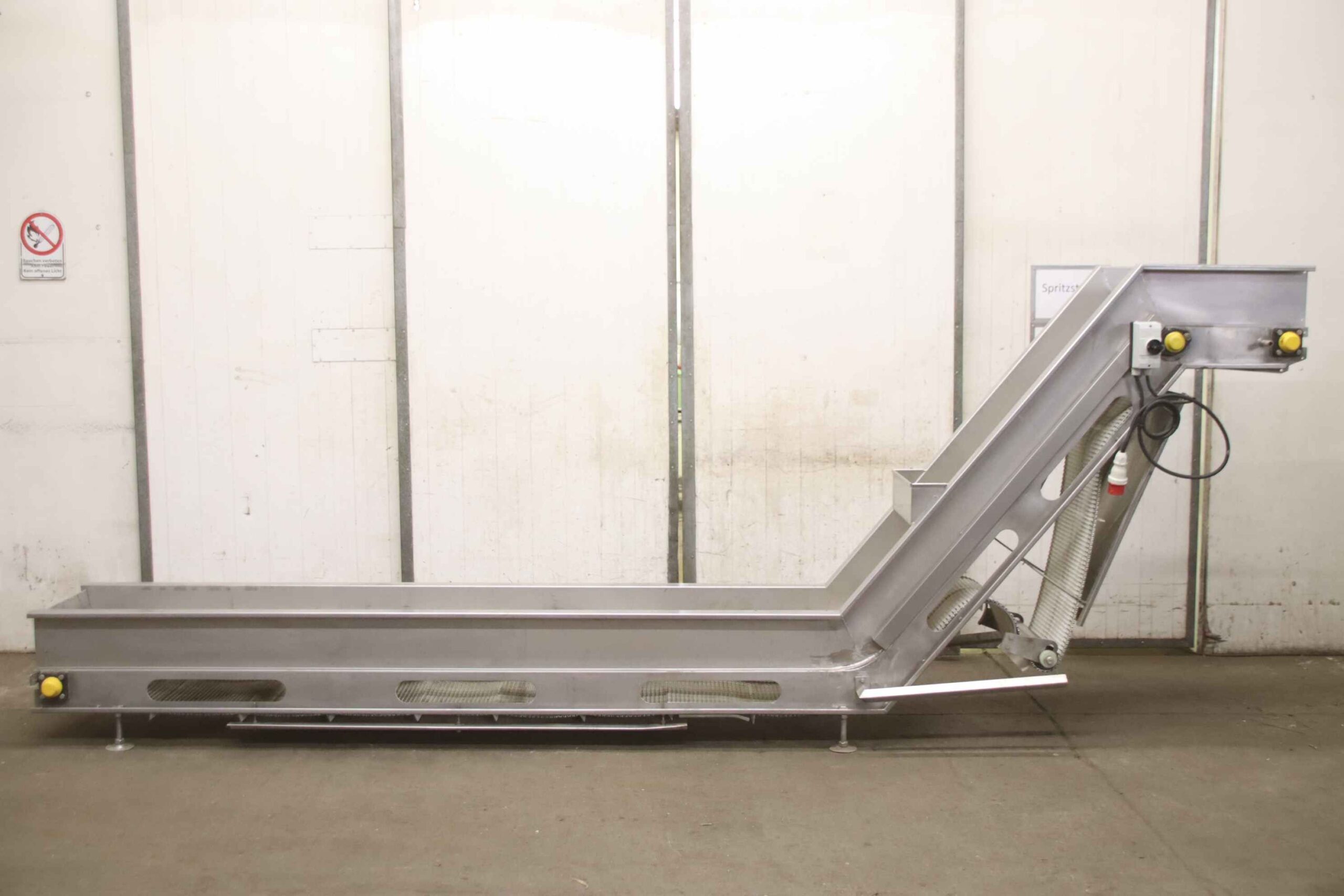 Steigförderband 12 m/min von Edelstahl - 5040 x 455 mm – Bild 3