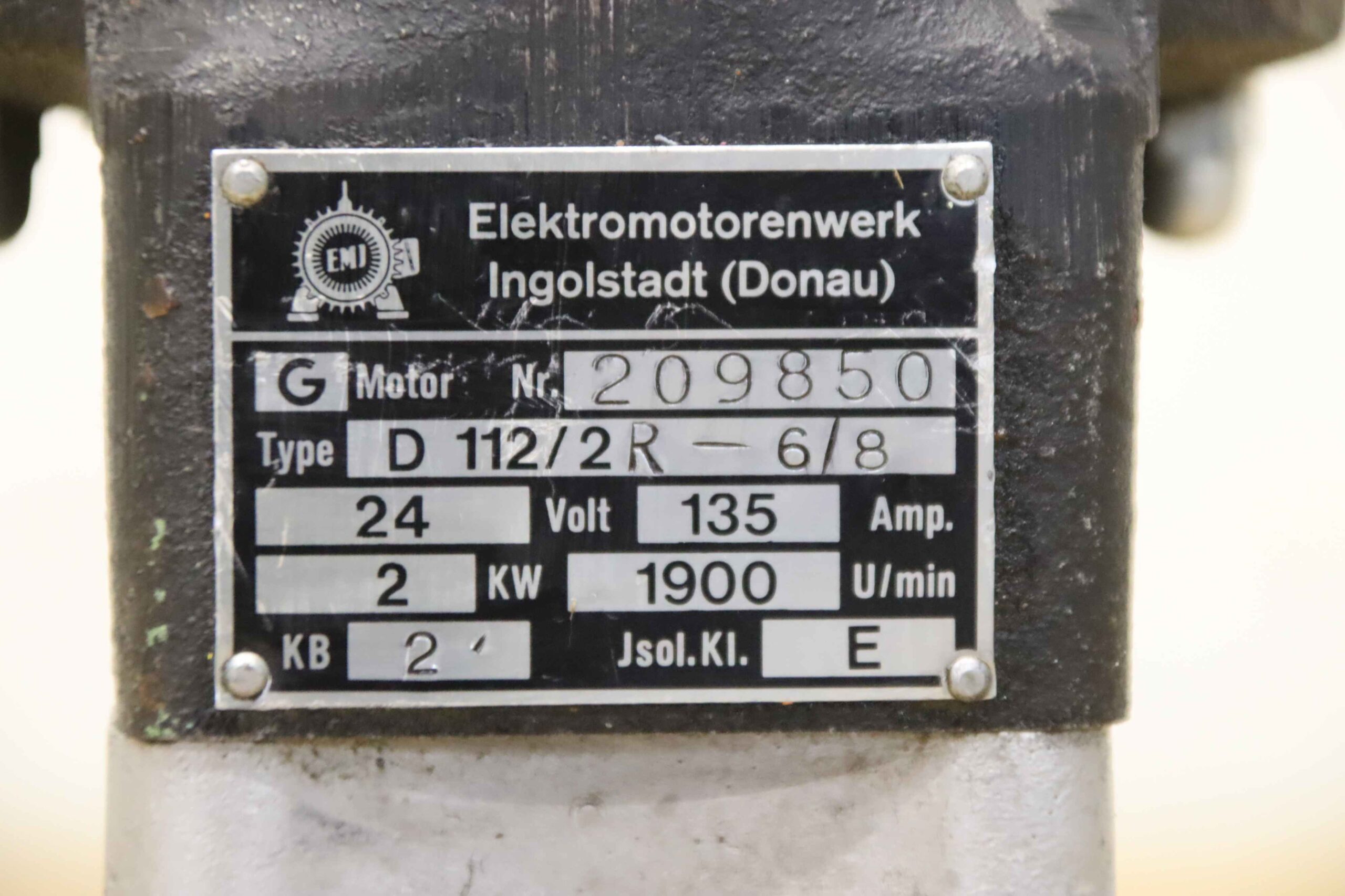 Hydraulikpumpe 24 V 2 kW von Plessey EMI - A096X D 112/2R-6/8 – Bild 4