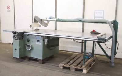 Formatkreissäge mit langem Anschlagtisch von Altendorf - TKR 45 schwenkbar 45°