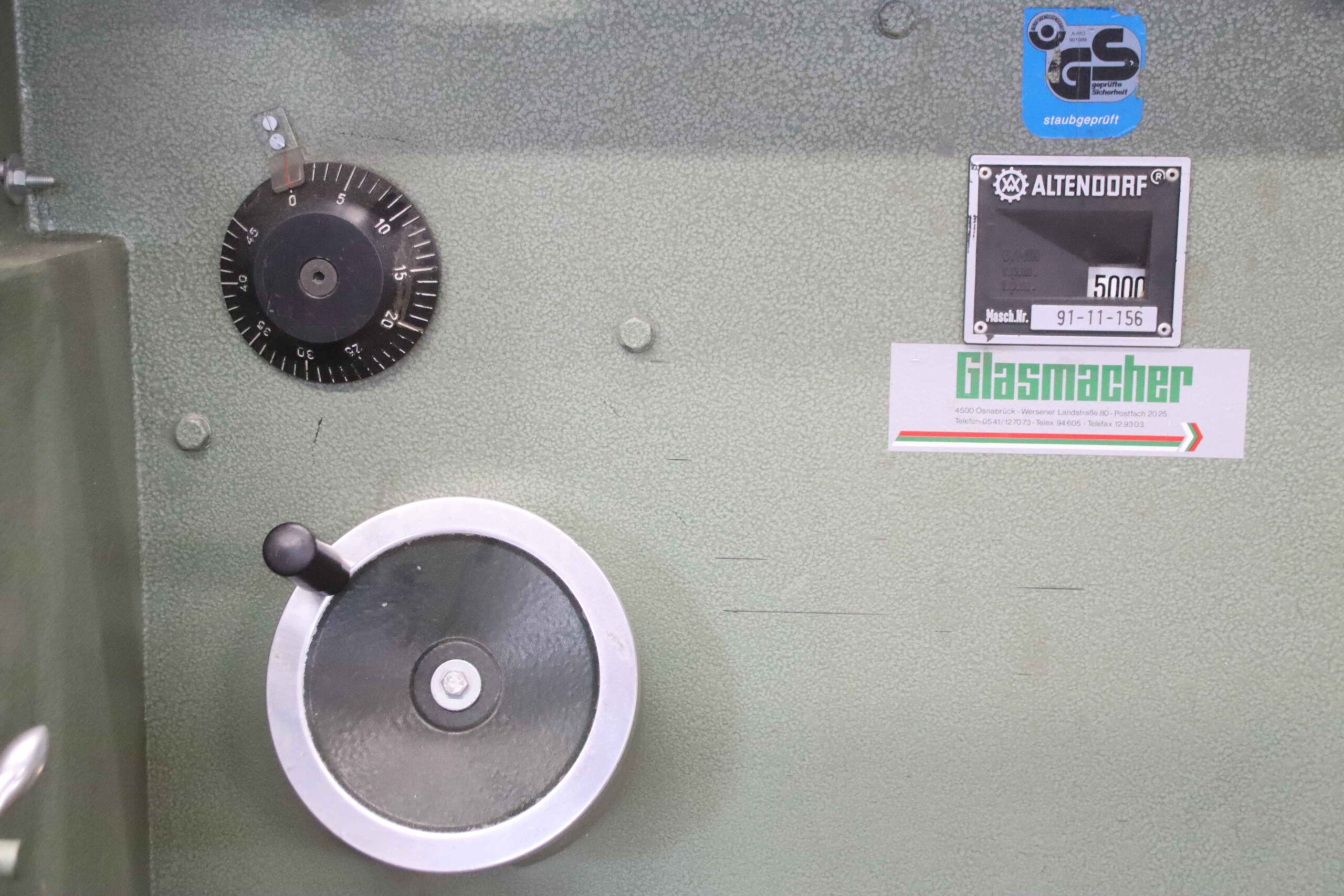 Formatkreissäge mit langem Anschlagtisch von Altendorf - TKR 45 schwenkbar 45° – Bild 15