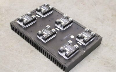 Halbleiterrelais 6 Stück mit Kühlkörper von opto 22 - 480D45-12