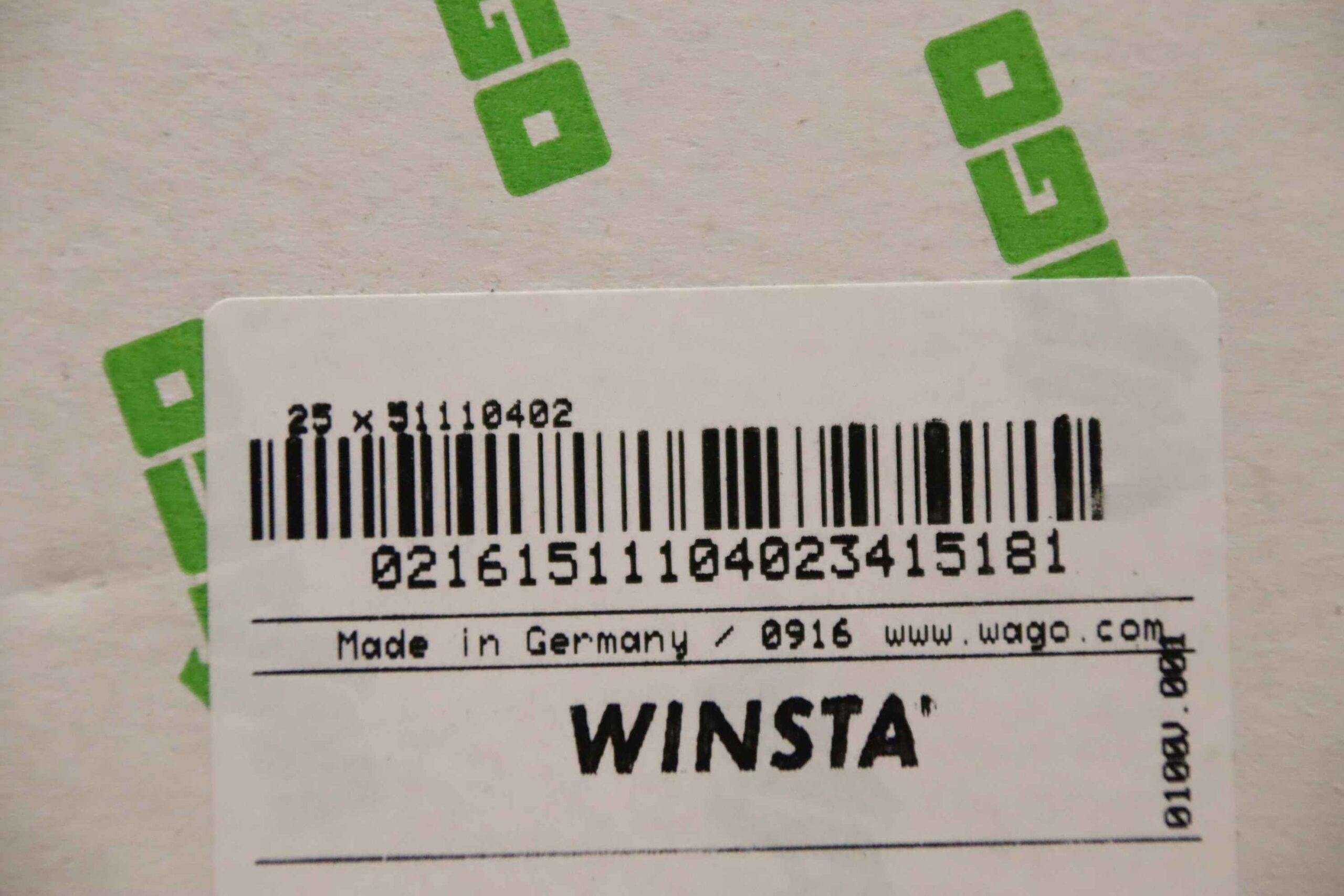 Steckverbinder 25 Stück von Wago - Winsta ECBT2 – Bild 6