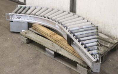 Kurvenrollenbahn Zu-Ablauf von TGW - ZKRF Zu-Ablauf-KRF Förderbreite 410 mm