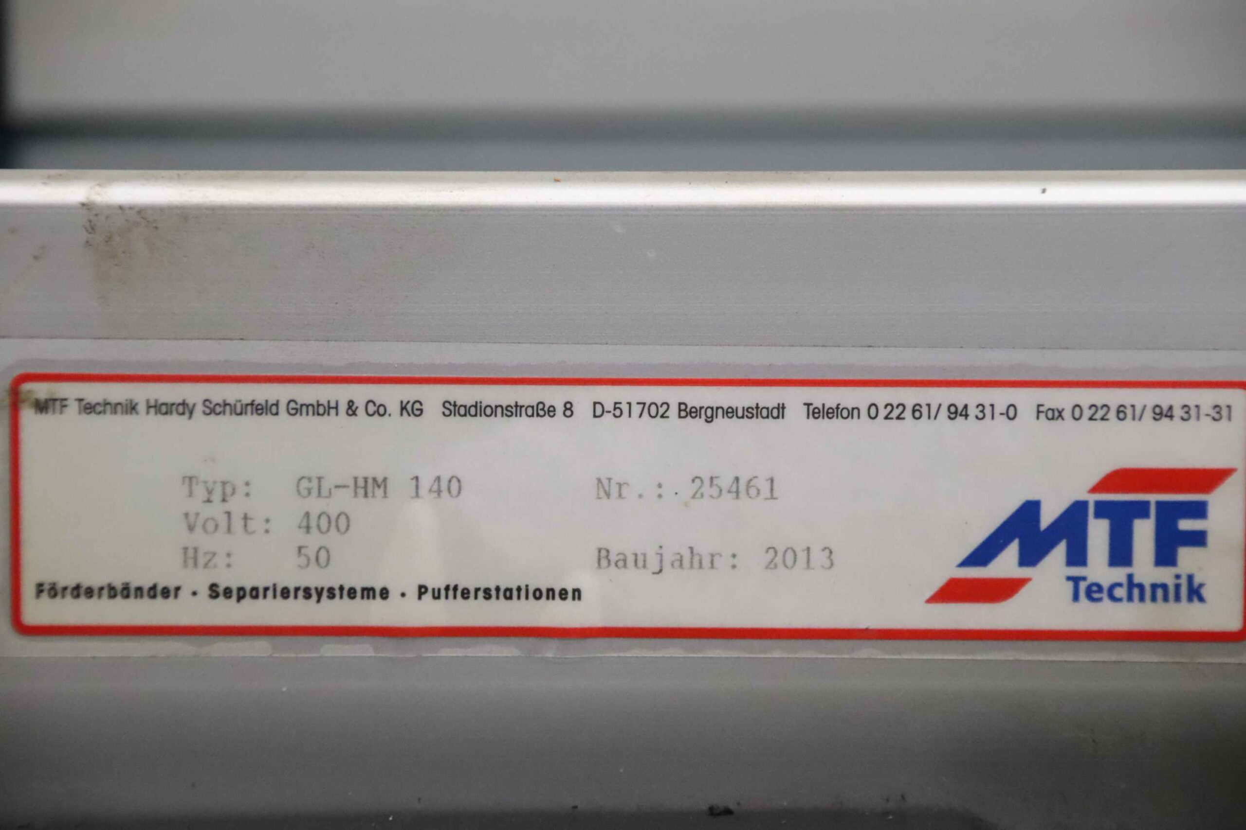 Förderband 9 m/min von MTF - GL-HM 140 3000 x 275 mm – Bild 9