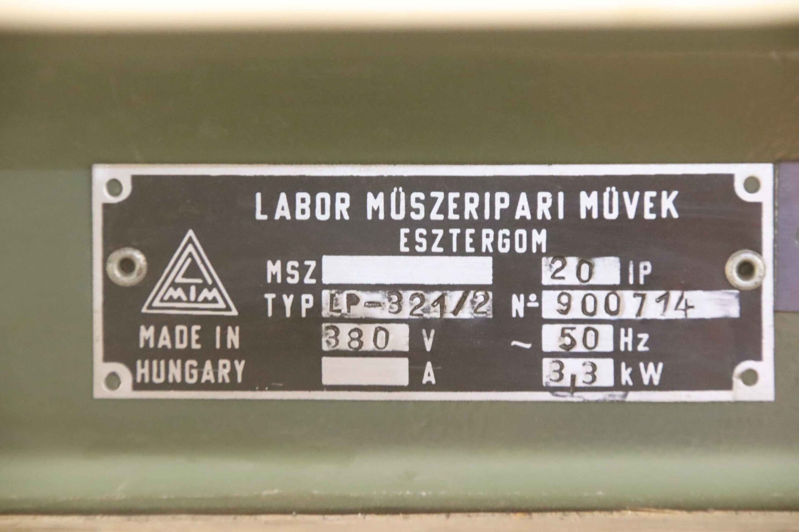 Trockenofen 3,3 kW 270°C von Labor Müszeripari Müvek - LP-321/2 – Bild 11