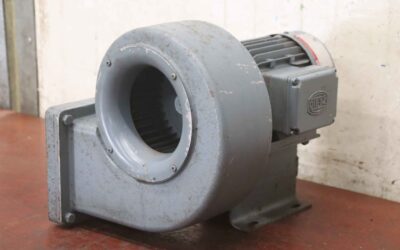 Staubabsauggebläse 0,45 kW von Dietz - DN 14 Lüfterrad Ø 140 mm