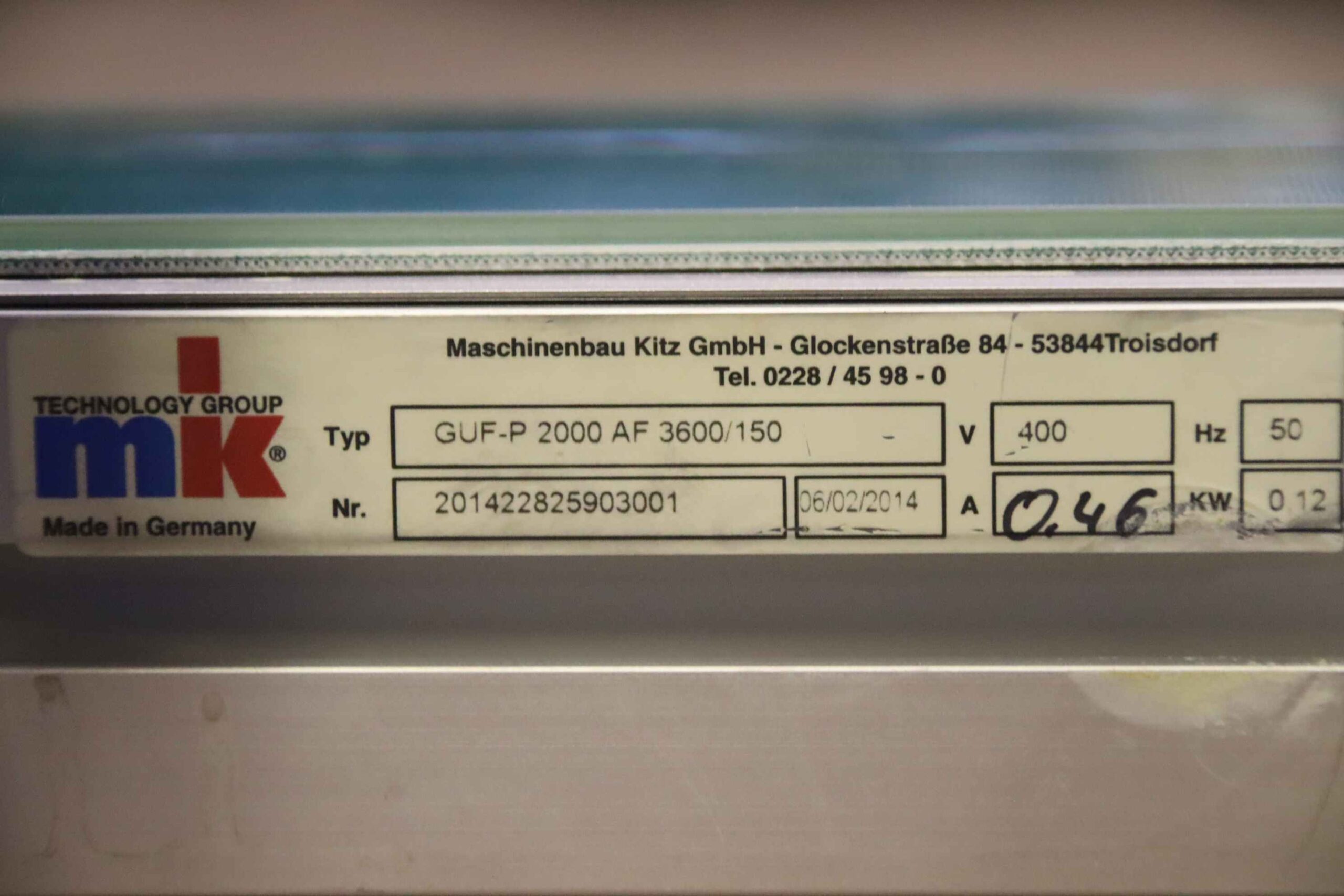 Förderband 6 m/min von MK - GUF-P 2000 AF 3600/150 – Bild 4