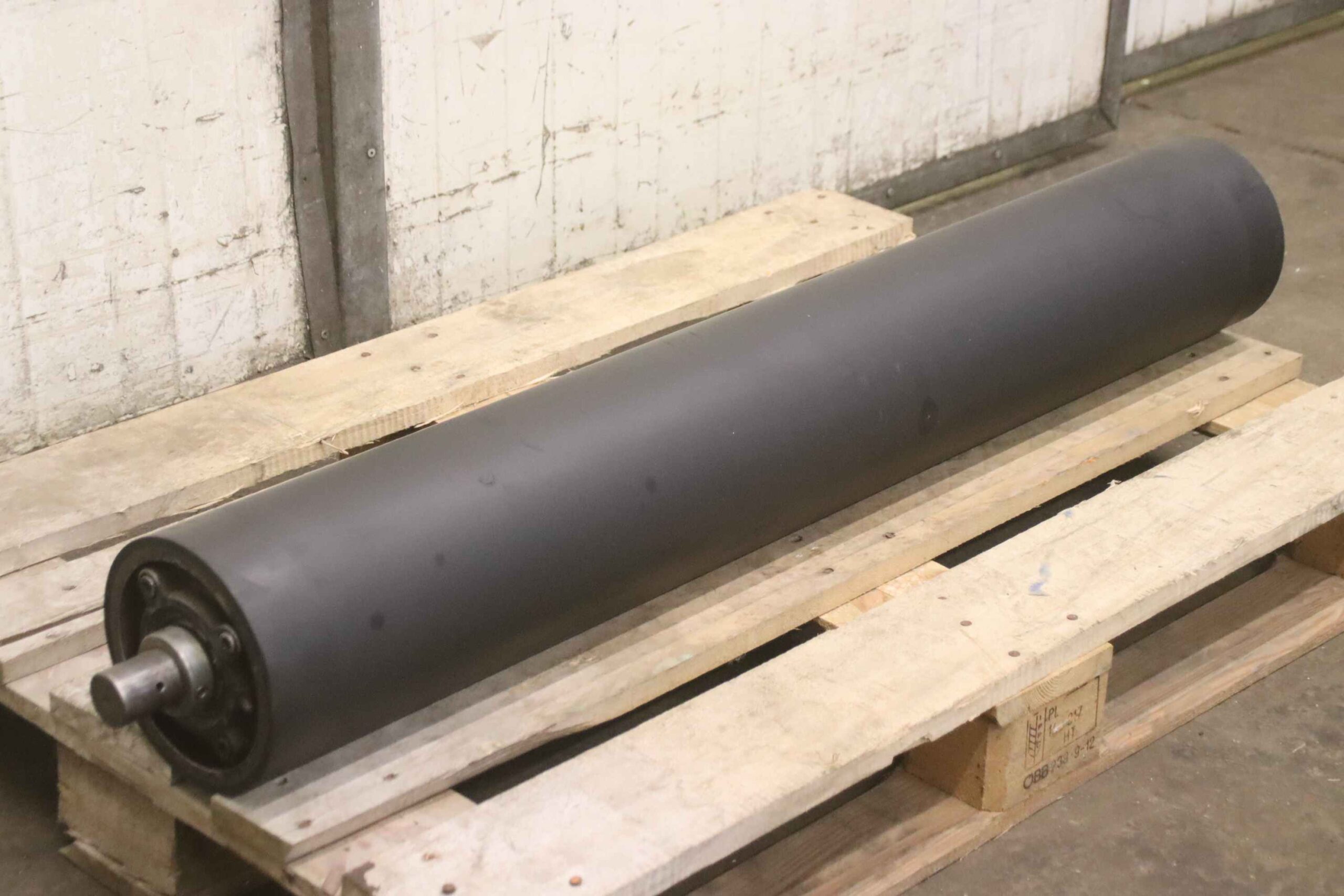 Transportrolle mit Freilauf von unbekannt - Ø 185 x 1190 mm – Bild 2