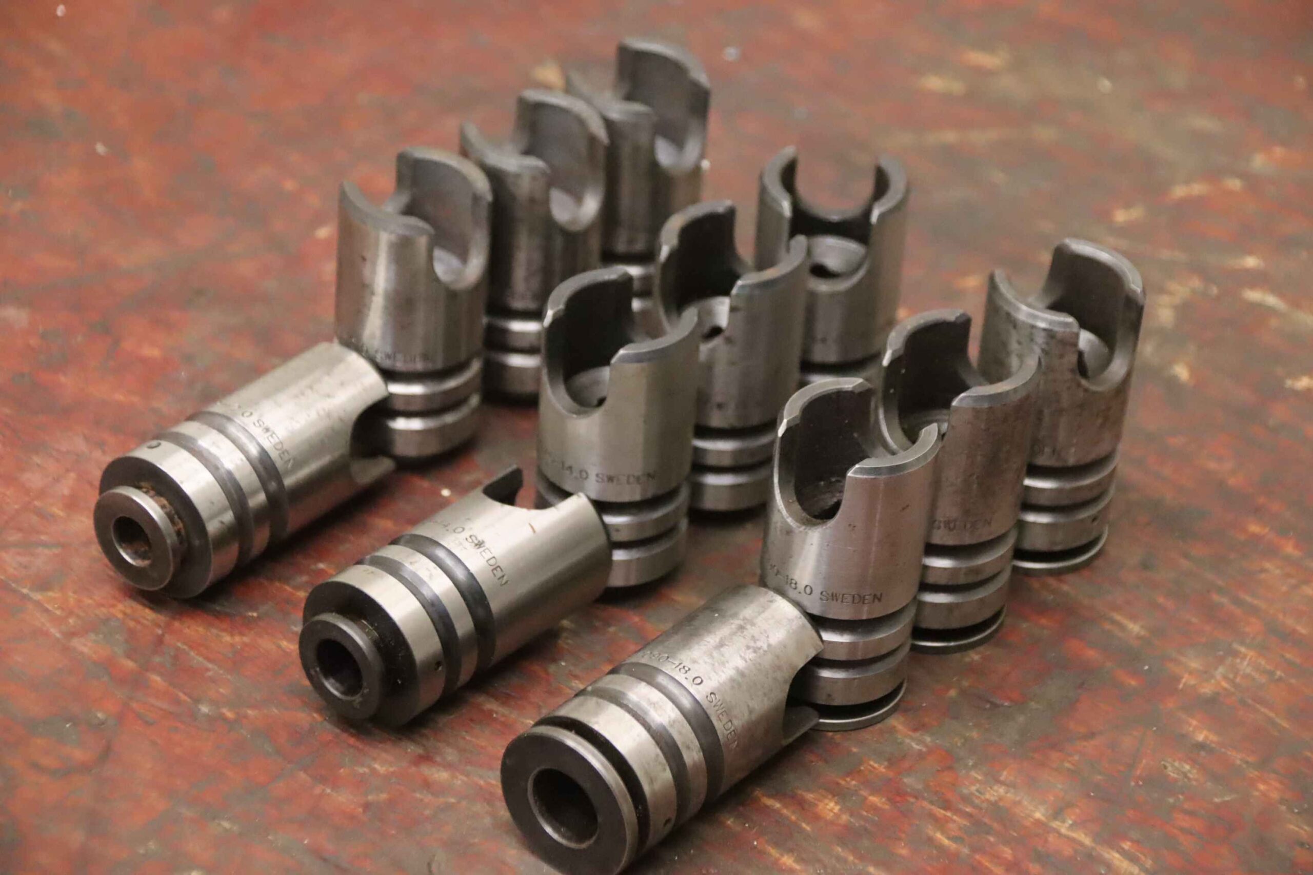 Schnellwechselfutterhülsen 12 Stück von Sweden - Ø 12/14/18 mm