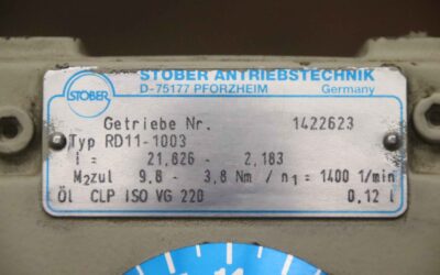 regelbarer Getriebemotor 0,37 kW 64-641 U/min von Stöber Loher - RD11-1003  M2AA071A – Bild 6
