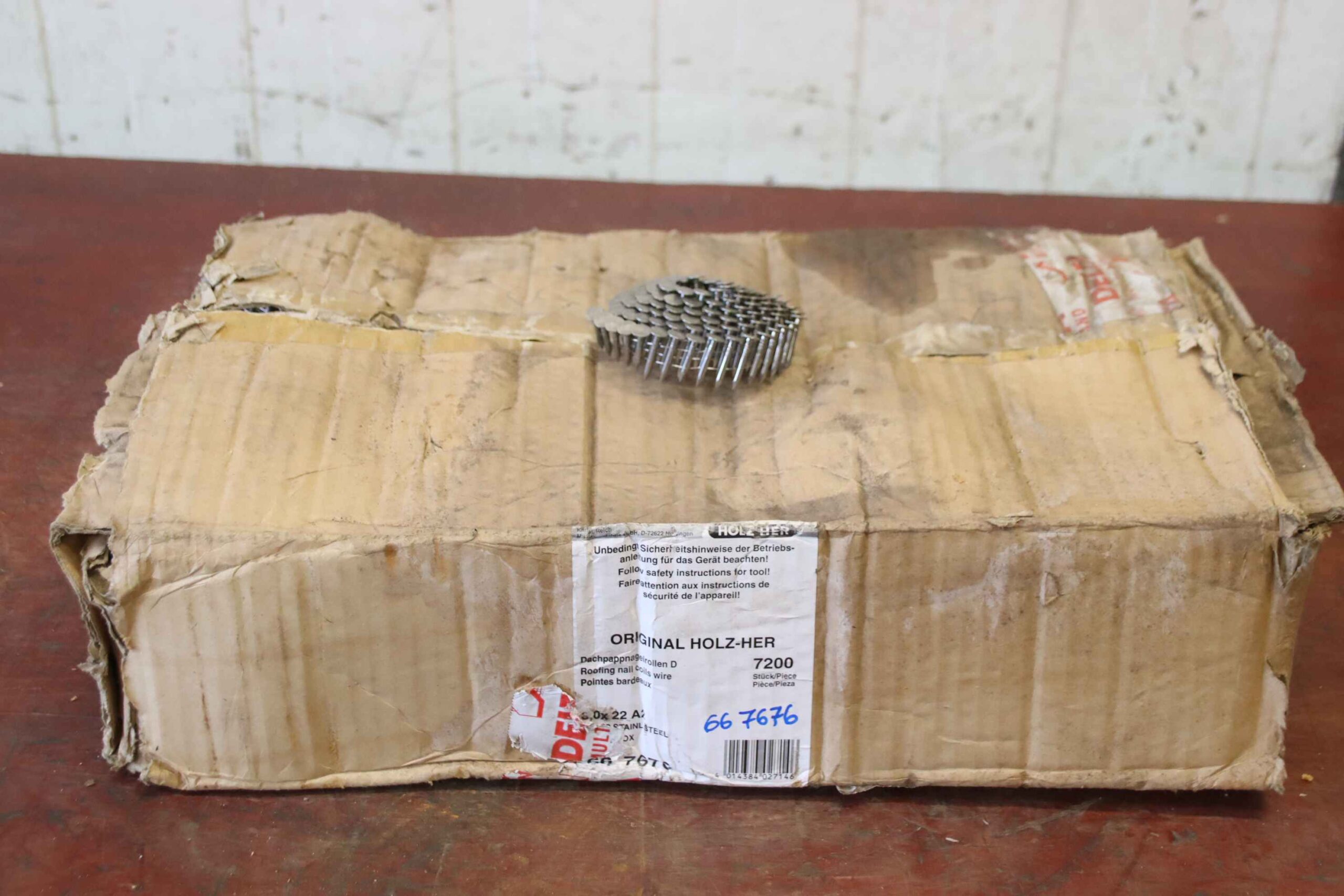Dachpappnägel Nagelrollen Edelstahl 1 Karton von Holz-Her - 3,0x22 A2 – Bild 3