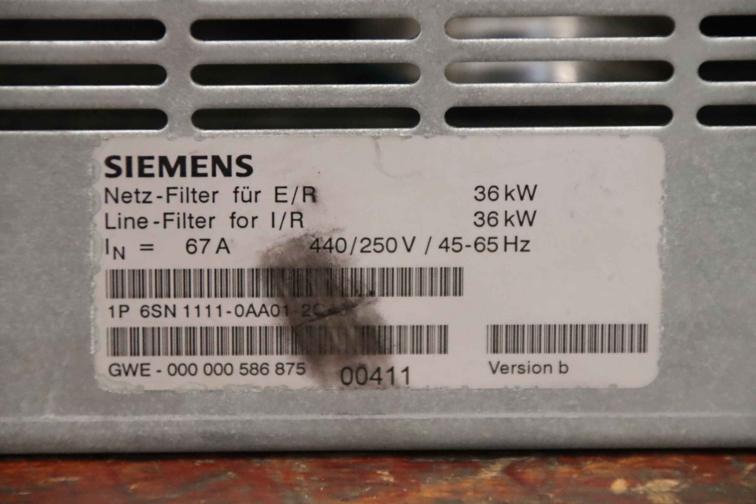 Netzdfilter-Modul von Siemens - Simodrive 36 kW 6SN1111 – Bild 6