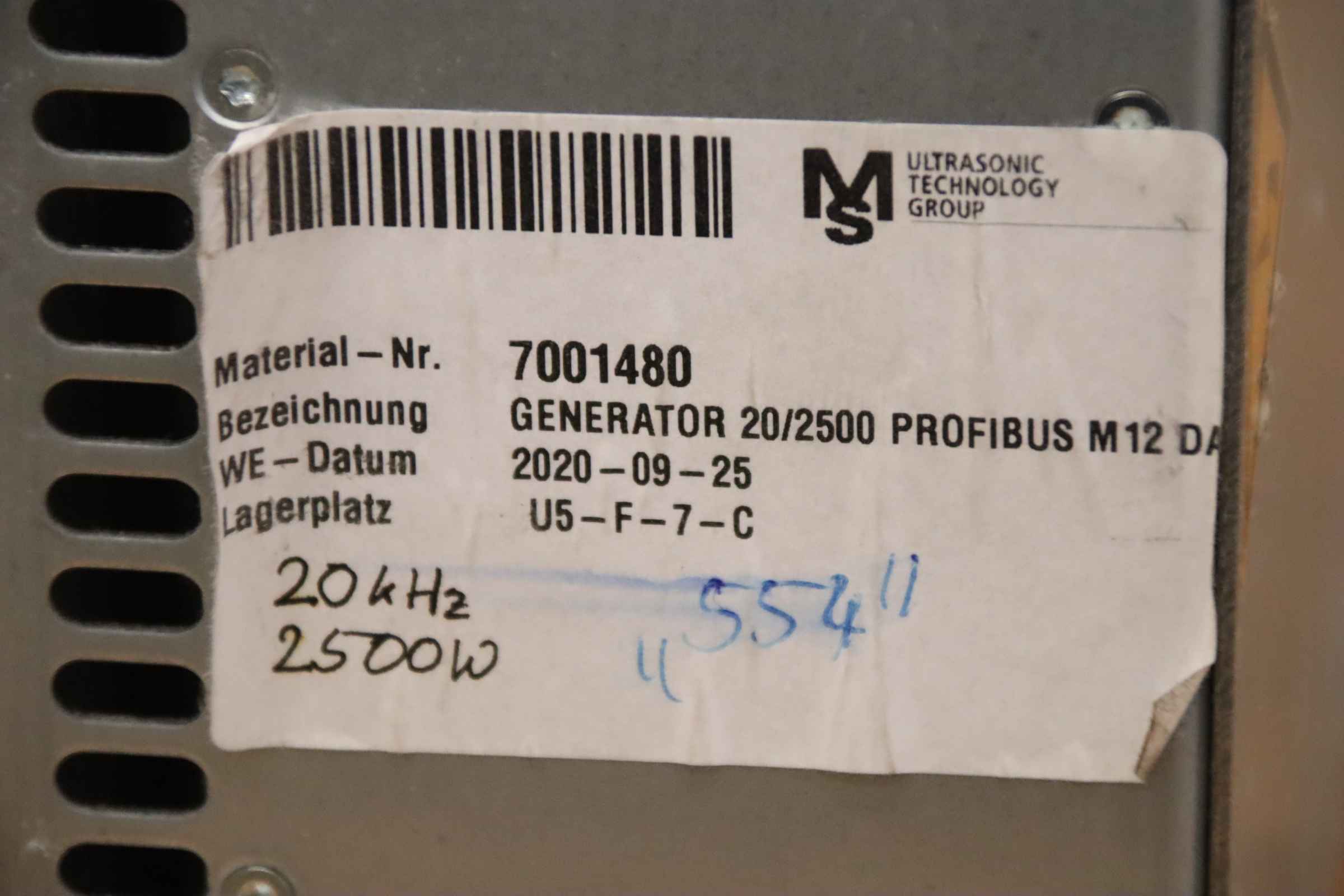 Ultraschallgenerator 2,75 kVA von MS ULTRASONIC - 20 ADVANCED – Bild 8